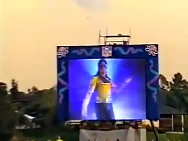 Michael Jackson belépője az 1993-as Super Bowl-on
